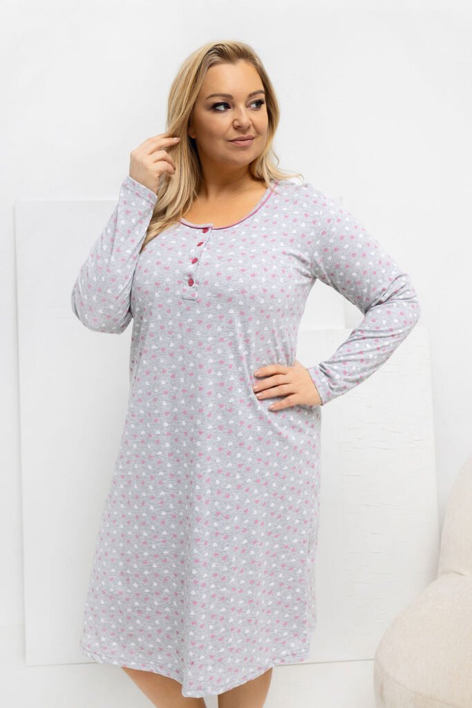 Cămașă de noapte Plus Size model 223309 Forever Pink