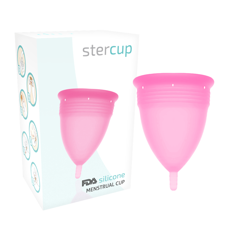 Cupa menstruala silicon Stercup marimea L Roz