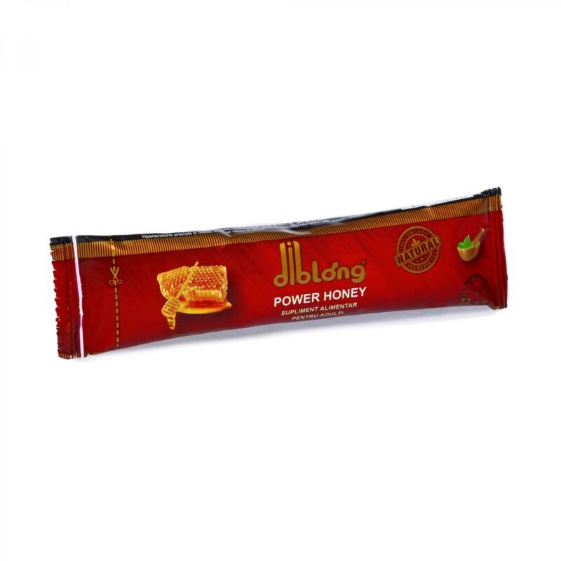 Diblong Power Honey - supliment alimentar pentru adulți cu miere și asocieri de plante care susțin sănătatea sexuală și funcția de reproducere, 15 g
