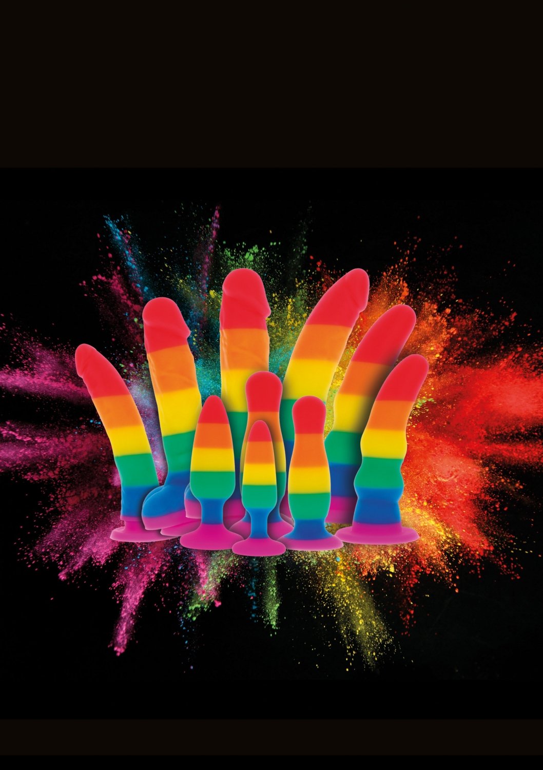 Dildo Unicorn Dancer Curcubeu 17.5cm — imagine 3