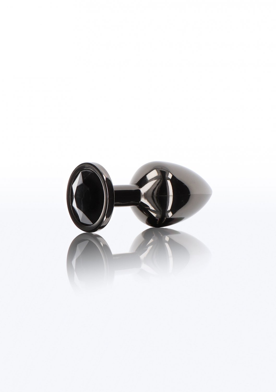 Plug anal din metal cu piatra Jewel S