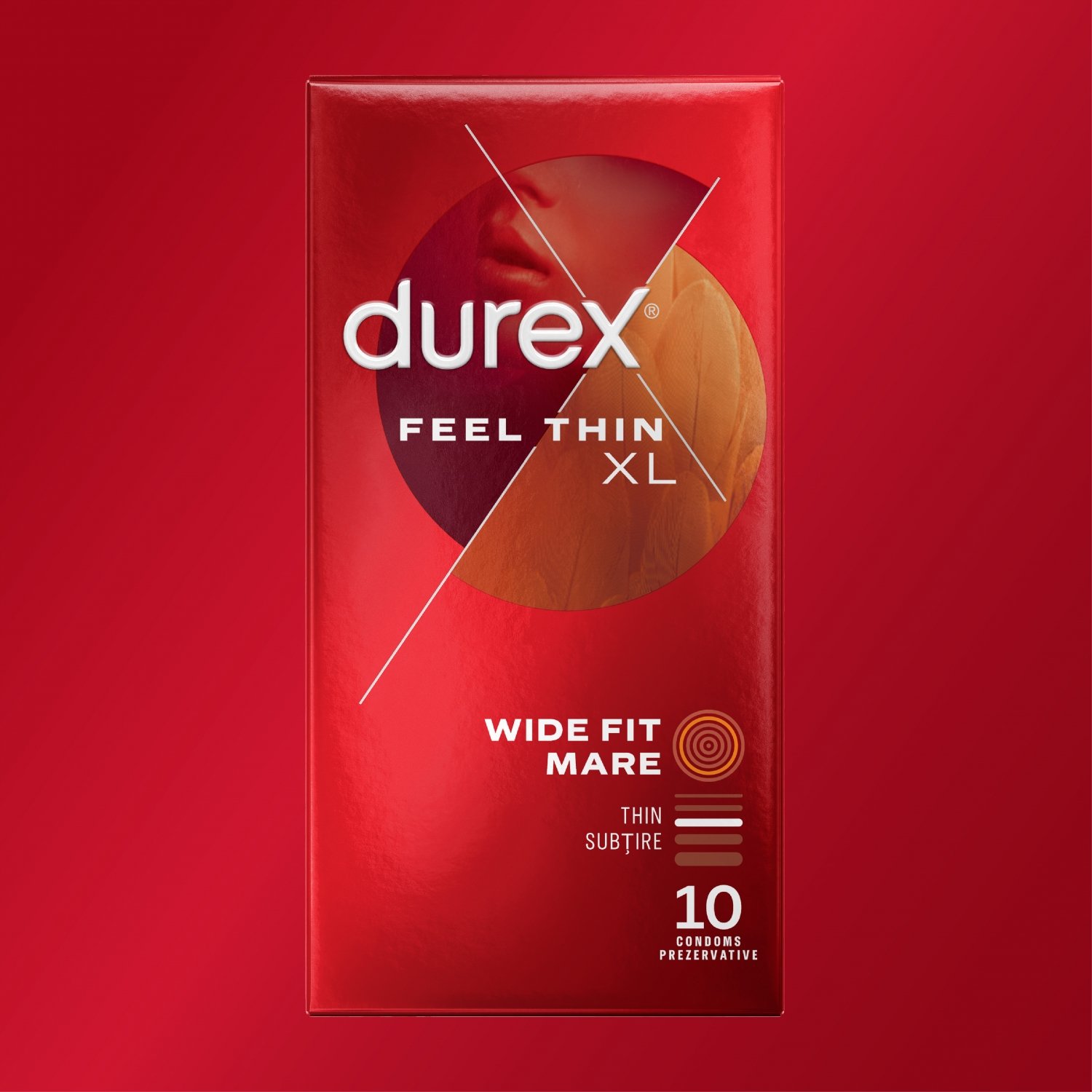 Prezervative Durex Feel Thin XL 10 bucăți — imagine 3