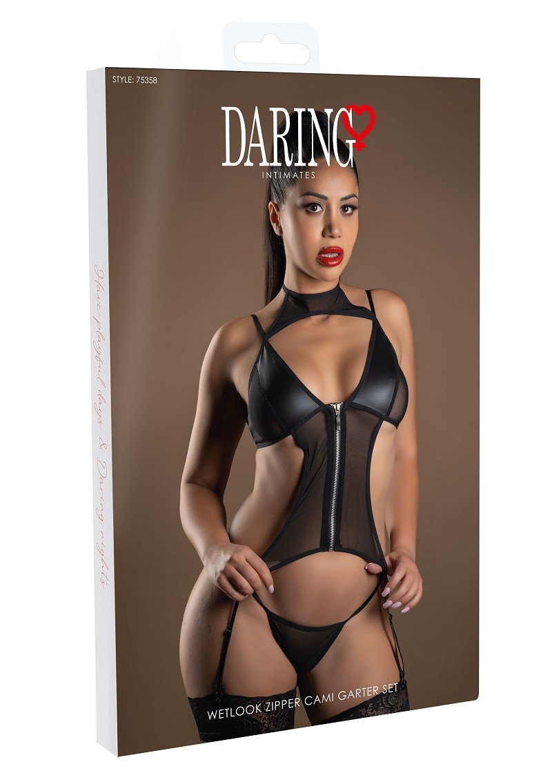 Set top cu jartiera și tanga Wetlook Daring Intimates