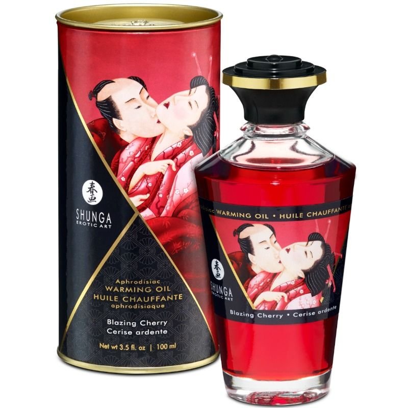 Ulei afrodisiac Shunga cu aroma cireșe 100 ml