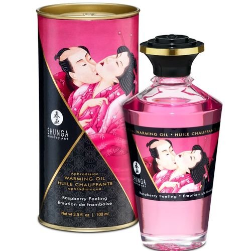 Ulei afrodisiac Shunga cu aroma zmeura 100 ml