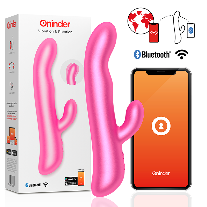 Vibrator cu vibratie și rotatie Oninder - aplicatie gratuita